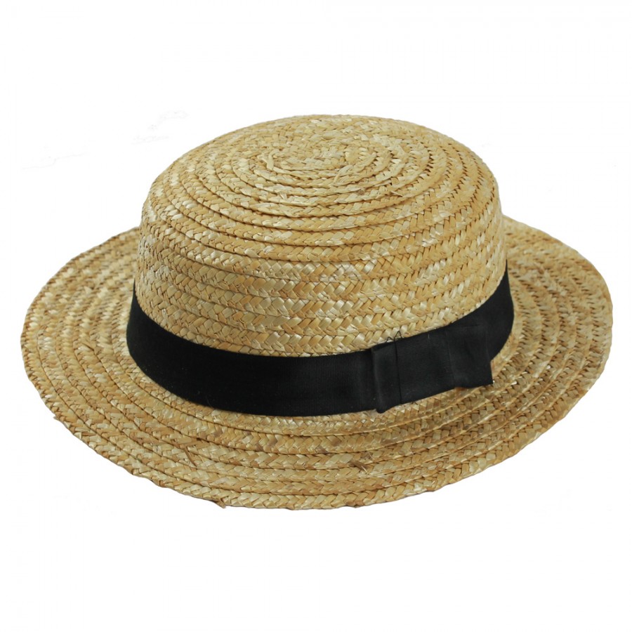 Straw hat boater The straw boaters are a group of headwear items. There are no requirements for wearing boaters and they do not confer combat bonuses upon the player. To obtain boaters, the player can either trade with another player or receive one as a medium Treasure Trail reward (master Treasure Trail for the gilded boater). Boaters can be stored in the Costume room of a player-owned house.